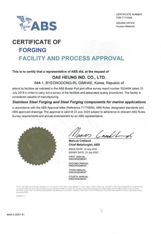 ABS CERT until 23.07.23